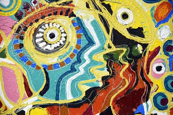 PIN20180019 - Diálogo - Acrílico sobre papel manual - 40x30 cm