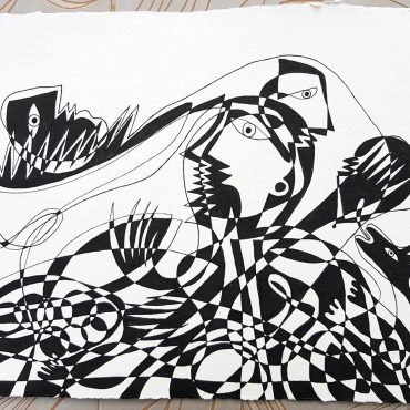 DES20200062 - Figura com Espíritos - 45x32 cm