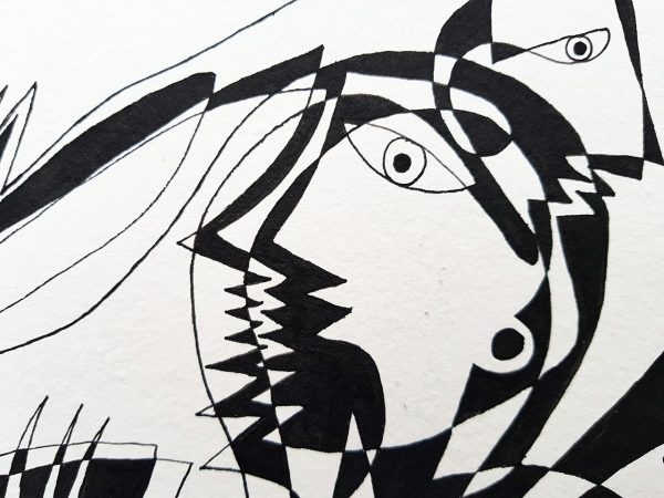 DES20200062 - Figura com Espíritos - 45x32 cm