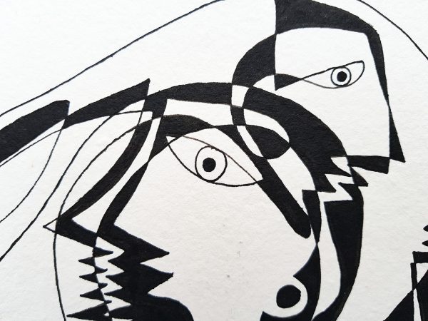 DES20200062 - Figura com Espíritos - 45x32 cm