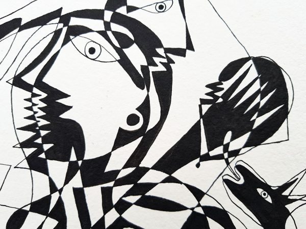DES20200062 - Figura com Espíritos - 45x32 cm