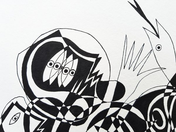 DES20200063 - Figura com Peixes - 45x32 cm